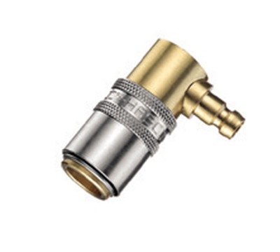 Adapter, open flow, 90° angled