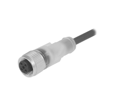 Connector M12 x 1 with attached PUR-cable ESG 34AH0500