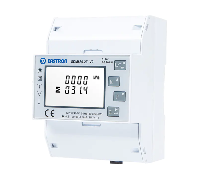 Dual Power Source Modbus Din Rail Three Phase Multi-function Energy Meter Eastron SDM630-2T