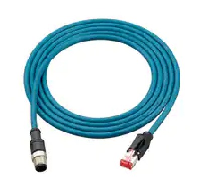 Ethernet cable (M12 4-pin / RJ45) NFPA79-compatible Straight cable 1 m