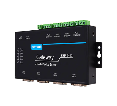 Four Rs485/232/422 Ports To Ethernet Protocol Converter For Iot Solutions Eastron ESP-2400