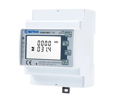 Mid/etl Ct Type Din Rail Three Phase Multi-function Energy Meter For Ev Charging Metering Eastron SDM630MCT V2
