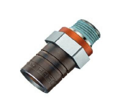 Multiple shut-off coupling, with valve, High Temperature