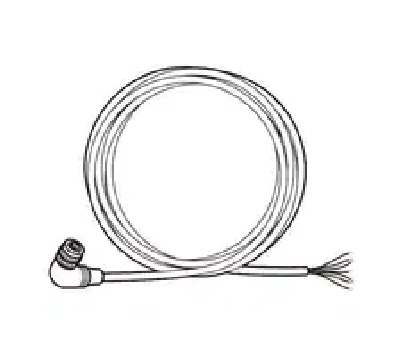 Power I/O cable, Right angle, 10 m