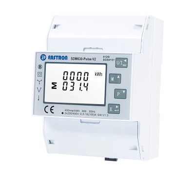 Pulse Output Din Rail Three Phase Mid Energy Meter Eastron SDM630-P