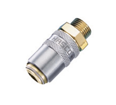 Rapid coupling, open flow