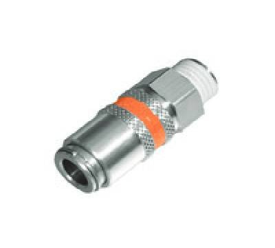 Rapid coupling, open flow