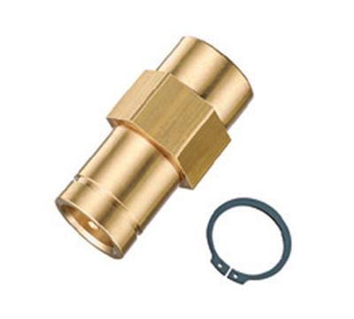 Shut-off coupling, with valve, female thread